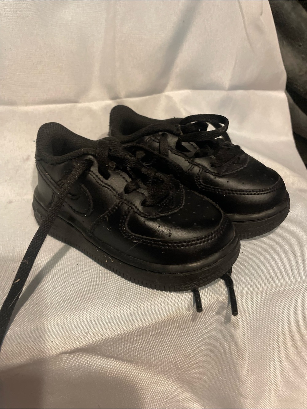 Nike Kids Black Lace-Up Sneakers